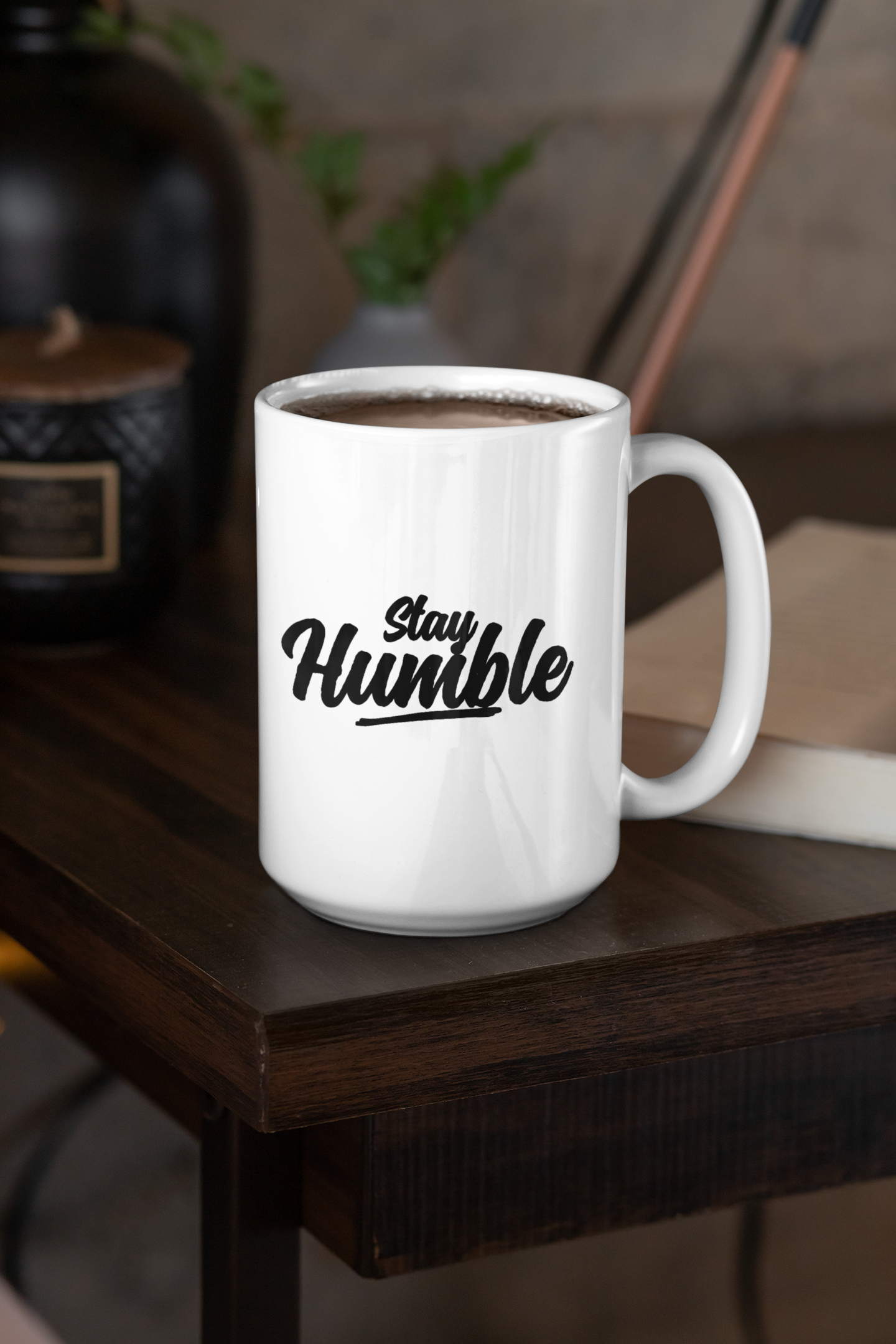 Humble Bruise Logo/ Stay Humble Coffee Mug 15oz - Double Sided