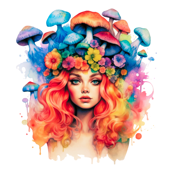 Mushie Girl Sticker