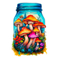 JAR OF MUSHROOM STICKER