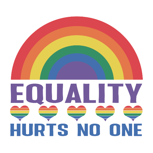 EQUALITY HURTS NO ONE STICKER