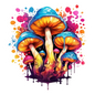 WATERCOLOR MUSHROOM STICKER