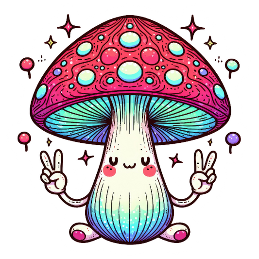 HAPPY MUSHROOM STICKER