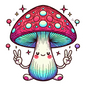 HAPPY MUSHROOM STICKER