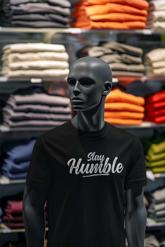 Stay Humble Logo Cotton T-shirt