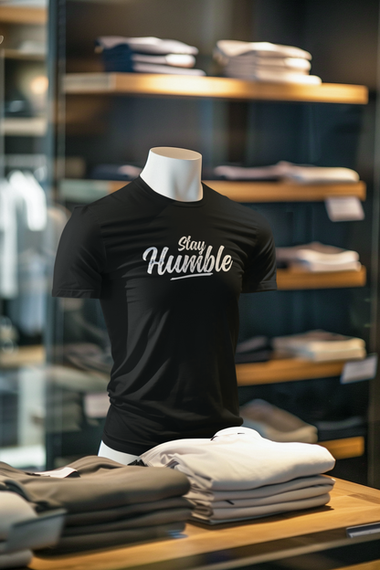 Stay Humble Logo Cotton T-shirt