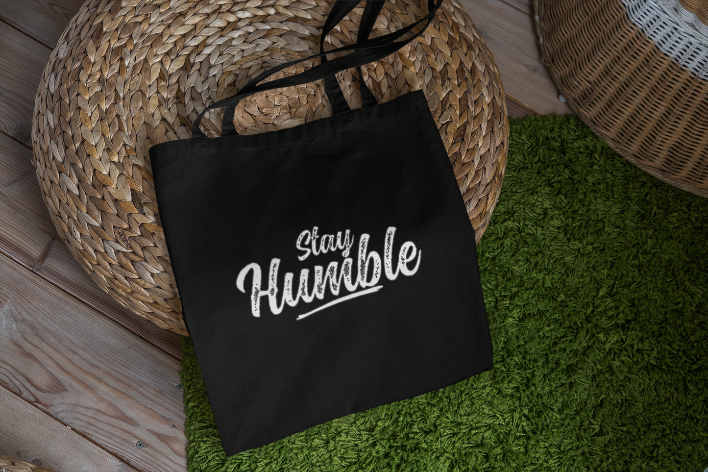 Humble Bruise Logo/ Stay Humble Tote Bag- Black
