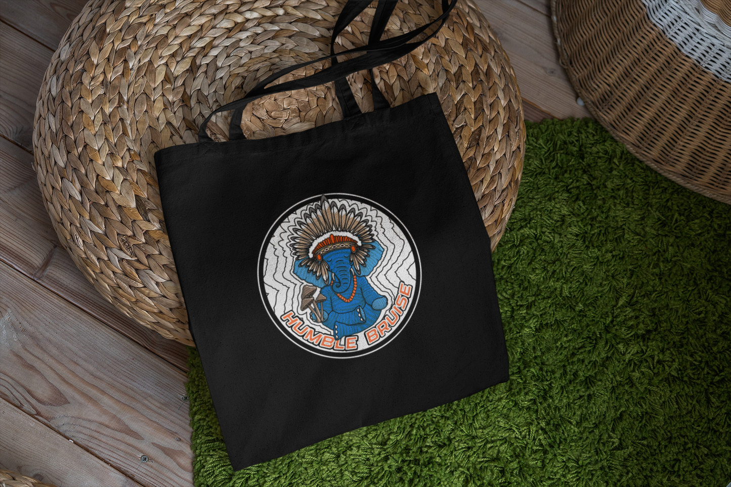 Humble Bruise Logo/ Stay Humble Tote Bag- Black